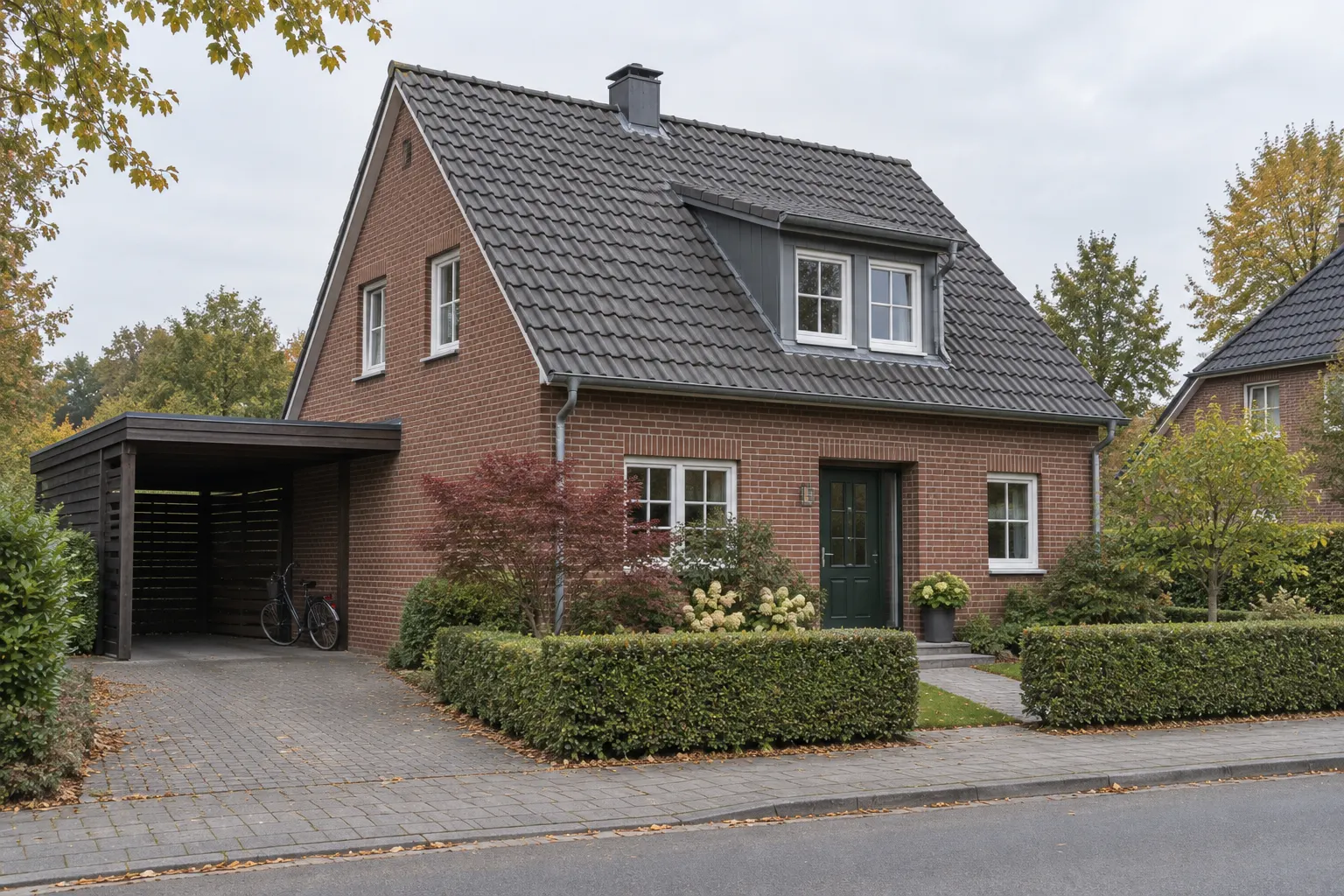 Einfamilienhaus mit Klinkersockel in Münster-Gievenbeck